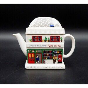 Wade English Life Teapots 1 Cup Teapot w/ Lid Post Office General Store England